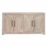 Essentials for Living Hunter Media Sideboard, Natural Gray Acacia - Front  Angle - Essentials for Living Hunter Media Sideboard, Natural Gray Acacia - Front  Angle