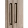 Essentials for Living Hunter Media Sideboard, Natural Gray Acacia - Closeup Angle