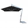 Hurricane 3.0m Square Side Wind Umbrella- Black - Hurricane 3.0m Square Side Wind Umbrella- Black