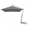 Hurricane 3.0m Square Side Wind Umbrella- Taupe - Hurricane 3.0m Square Side Wind Umbrella- Taupe