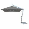 Hurricane 3.0m Square Side Wind Umbrella- Taupe - Hurricane 3.0m Square Side Wind Umbrella- Taupe