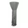 AZ Patio Heaters Tall Patio Heater Cover in Silver - Front Angle - AZ Patio Heaters Tall Patio Heater Cover in Silver - Front Angle