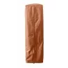 AZ Patio Heaters Table Top Glass Tube Patio Heater Cover in Paprika - Front Angle - AZ Patio Heaters Table Top Glass Tube Patio Heater Cover in Paprika - Front Angle