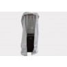 AZ Patio Heaters Table Top Glass Tube Patio Heater Cover in Silver - Closeup Angle