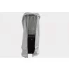 AZ Patio Heaters Table Top Glass Tube Patio Heater Cover in Silver - Closeup Angle - AZ Patio Heaters Table Top Glass Tube Patio Heater Cover in Silver - Closeup Angle