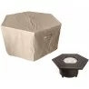 AZ Patio Heaters Hexagon Fire Pit Cover - Lifestyle - AZ Patio Heaters Hexagon Fire Pit Cover - Lifestyle