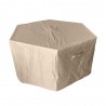 AZ Patio Heaters Hexagon Fire Pit Cover - Front Angle