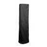 AZ Patio Heaters Square Glass Tube Patio Heater Cover in Black - Front Side Angle