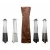 AZ Patio Heaters Triangle Glass Tube Patio Heater Cover in Mocha- Lifestyle - AZ Patio Heaters Triangle Glass Tube Patio Heater Cover in Mocha- Lifestyle