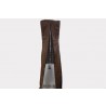 AZ Patio Heaters Triangle Glass Tube Patio Heater Cover in Mocha - Closeup Angle