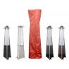 AZ Patio Heaters Triangle Glass Tube Patio Heater Cover in Paprika - Lifestyle