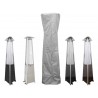 AZ Patio Heaters Triangle Glass Tube Patio Heater Cover in Silver - Lifestyle