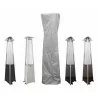 AZ Patio Heaters Triangle Glass Tube Patio Heater Cover in Silver - Lifestyle - AZ Patio Heaters Triangle Glass Tube Patio Heater Cover in Silver - Lifestyle