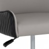 Sunpan Gianni Office Chair - Dillon Stratus-Dillon Black - Seat Closeup Angle
