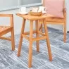 Vifah Olina Honey Fish Bone Eucalyptus Wooden Outdoor Side Table, Lifestyle - Vifah Olina Honey Fish Bone Eucalyptus Wooden Outdoor Side Table, Lifestyle