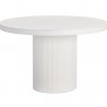 Sunpan Nicolette Dining Table White 50'' - Front Angle