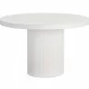 Sunpan Nicolette Dining Table White 50'' - Front Angle - Sunpan Nicolette Dining Table White 50'' - Front Angle