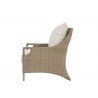Sunset West Ibiza Club Chair in Cast Silver, No Welt - Side Angle