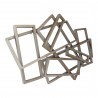 Moe's Home Collection Metal Rectangles Wall Decor - Angle