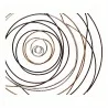 Moe's Home Collection Iron Braid Wall Decor - Closeup Angle - Moe's Home Collection Iron Braid Wall Decor - Closeup Angle
