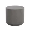 Sunpan Rubin End Table Grey - Front Angle - Sunpan Rubin End Table Grey - Front Angle