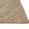 Sunpan Prescott Hand- Braided Rug - Warm Natural 6' X 9' / 8' X 10' / 9' X 12' / 10' X 14' - Closeup Angle - Sunpan Prescott Hand- Braided Rug - Warm Natural 6' X 9' / 8' X 10' / 9' X 12' / 10' X 14' - Closeup Angle