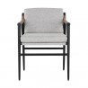 Sunpan Meadow Dining Armchair - Vault Fog - Front Angle