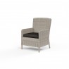 Manhattan Dining Chair in Spectrum Carbon w/ Self Welt - Front Side Angle