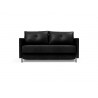 Innovation Living Cubed Full Size Sofa Bed With Arms in Faunal Black - Front View
