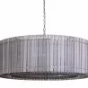 Sunpan Kore Chandelier Large - Nickel / Smoke Grey - Front Angle - Sunpan Kore Chandelier Large - Nickel / Smoke Grey - Front Angle