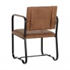 Sunpan Garrett Office Chair - Cognac Leather - Back Side Angle