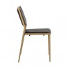 Sunpan Odilia Stackable Dining Chair Bravo Portabella - Side Angle