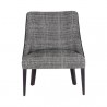 Sunpan Ragona Lounge Chair Grey Oak-Naya Check Black - Front Angle