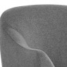 Sunpan Silvana Glider Lounge Chair - Belfast Koala Grey - Seat Closeup Top Angle