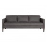Sunpan Karmelo Sofa Vintage Charcoal Leather - Front Angle