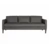 Sunpan Karmelo Sofa Vintage Charcoal Leather - Front Angle - Sunpan Karmelo Sofa Vintage Charcoal Leather - Front Angle
