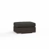 Montecito Ottoman in Spectrum Indigo w/ Self Welt - Front Side Angle - Montecito Ottoman in Spectrum Indigo w/ Self Welt - Front Side Angle