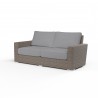 Coronado Loveseat in Canvas Granite w/ Self Welt - Front Side Angle