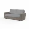 Coronado Loveseat in Canvas Granite w/ Self Welt - Front Side Angle - Coronado Loveseat in Canvas Granite w/ Self Welt - Front Side Angle