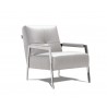 J&M Furniture I765 Arm Chair in Light Grey - Side View