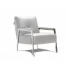 J&M Furniture I765 Arm Chair in Light Grey - Side View - J&M Furniture I765 Arm Chair in Light Grey - Side View