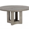 Sunpan Elma Dining Table 60'' in Ash Grey - Front Side Angle