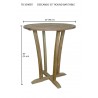 Anderson Teak Descanso 35" Round Bar Table- dimension - Anderson Teak Descanso 35" Round Bar Table- dimension