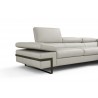 J&M Furniture I867 Rimini In Left Hand Facing Chaise Light Grey Half View
