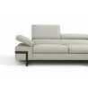 J&M Furniture I867 Rimini In Left Hand Facing Chaise Light Grey Half Front View - J&M Furniture I867 Rimini In Left Hand Facing Chaise Light Grey Half Front View