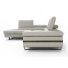 J&M Furniture I867 Rimini In Left Hand Facing Chaise Light Grey- Side View