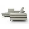 J&M Furniture I867 Rimini In Left Hand Facing Chaise Light Grey- Side View - J&M Furniture I867 Rimini In Left Hand Facing Chaise Light Grey- Side View