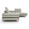 J&M Furniture I867 Rimini In Right Hand Facing Chaise Light Grey- Side View