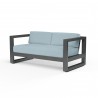 Redondo Loveseat in Canvas Skyline, No Welt - Front Side Angle