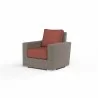 Coronado Club Chair in Canvas Henna w/ Self Welt - Front Side Angle - Coronado Club Chair in Canvas Henna w/ Self Welt - Front Side Angle